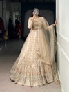 Lnb1453 Net With Sequins And Thread Embroidery Work Lehenga With Blouse Dupatta Bulk Orders In India